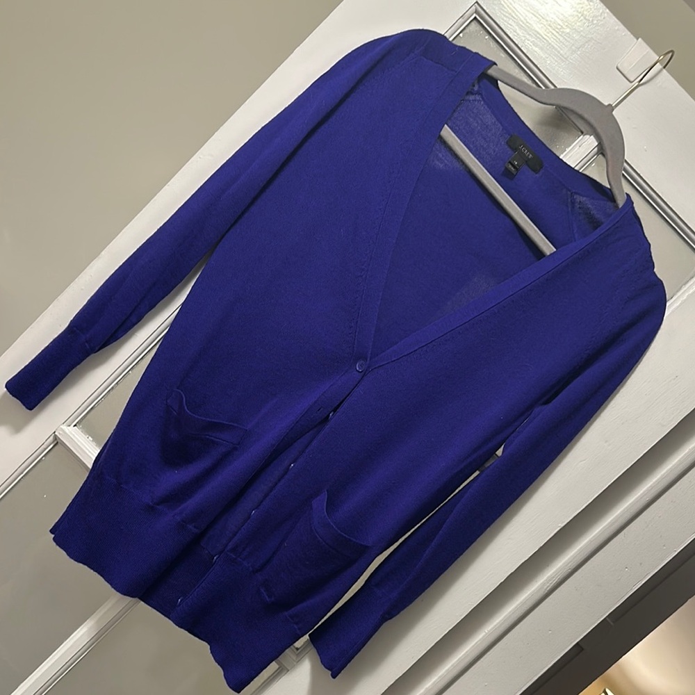 Women's Blue Cardigan Sweater